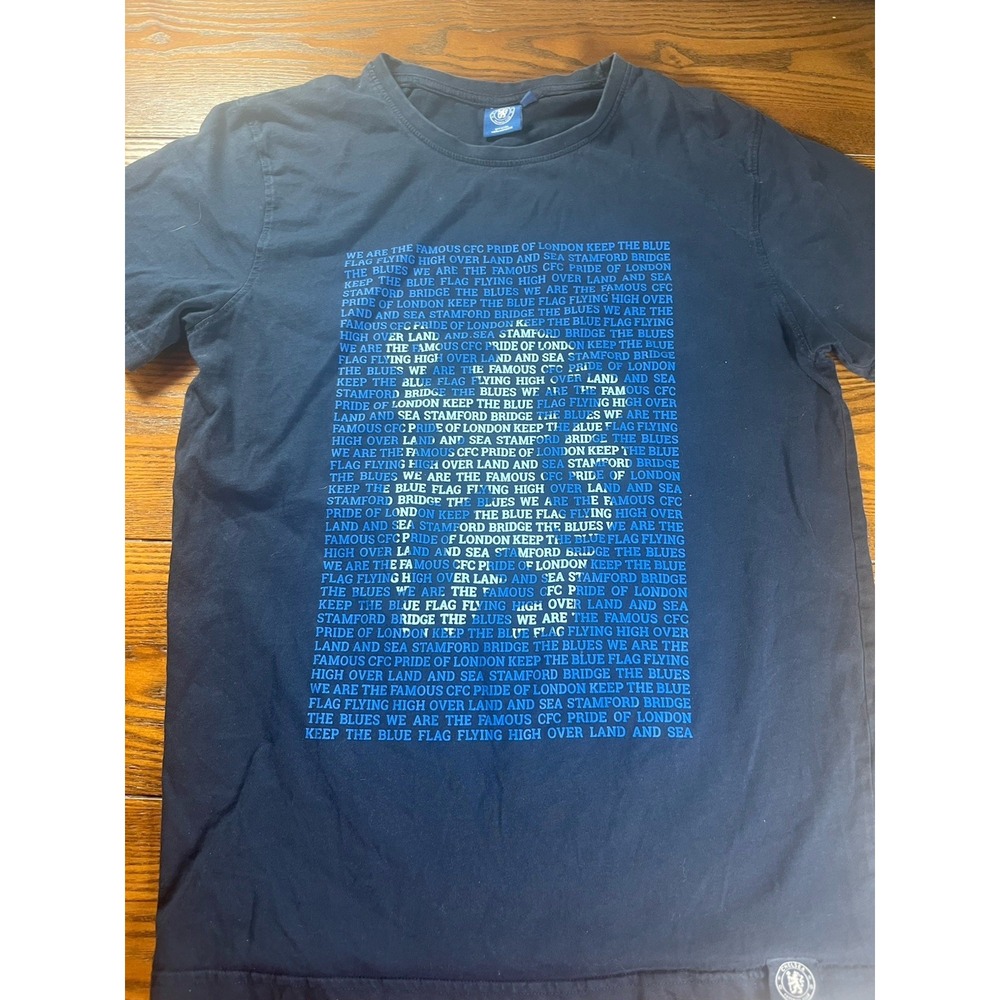 Chelsea FC Mantra T-Shirt Men's Size S Short Sleeve Blue Official Merchandise